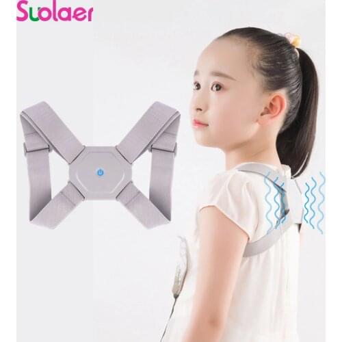 Intelligent Posture Corrector Back Posture Trainer Clavicle Spine Shoulder Correction Smart Tips Adjustable Length Back Support