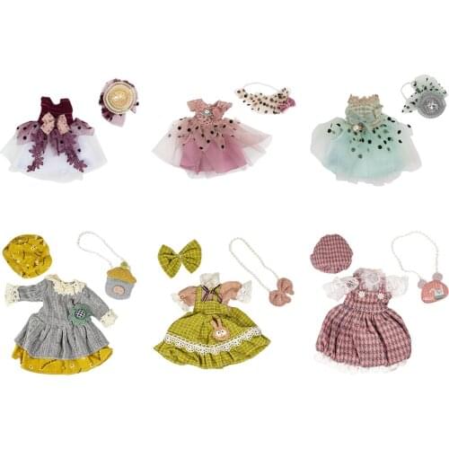 Exquisite 10in Girl Doll Dress Clothing Suit Baby Doll Casual Outfits Dress up Accessories Kids Toys