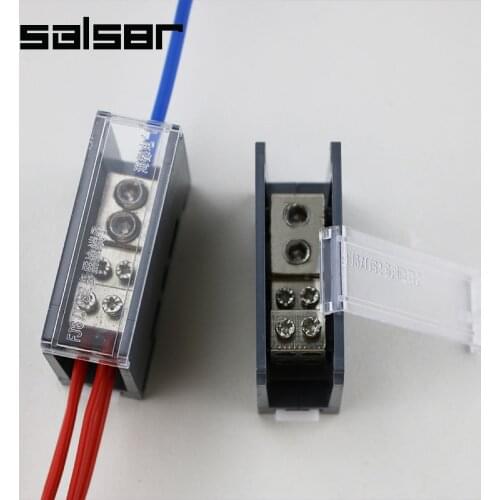 One-in-four-out Terminal Block Wire Splitter Box With Plastic Cover High-power Current JTS2