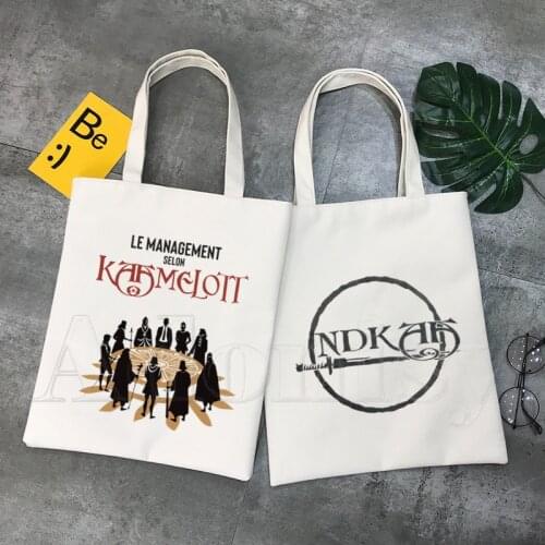 Kaamelott Korea Ulzzang Shopper Bag Print Canvas Tote Bag Handbags Women Bag Harajuku Shoulder Bags