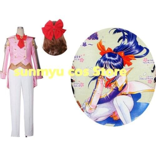 Customize,Free Shipping! Sakura Taisen Shinguji Sakura Cosplay Costume,Custom Size Halloween Wholesale Good Quality
