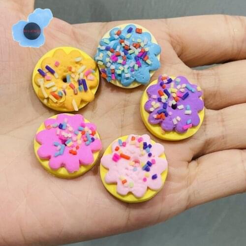 Hot Sales 1pcs Resin Yummy Donut Shoe Decorations Kids Garden Shoes Accessories Fit Croc Jibz Charm X-mas Presents