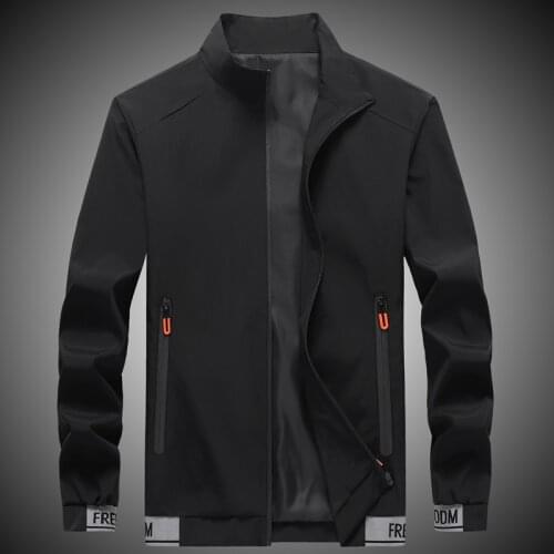 Mens Jacket New Spring and Autumn Korean Fashion Casual Jackets Zipper Style Stand-up Collar Loose Mens Clothes Mens Coat
