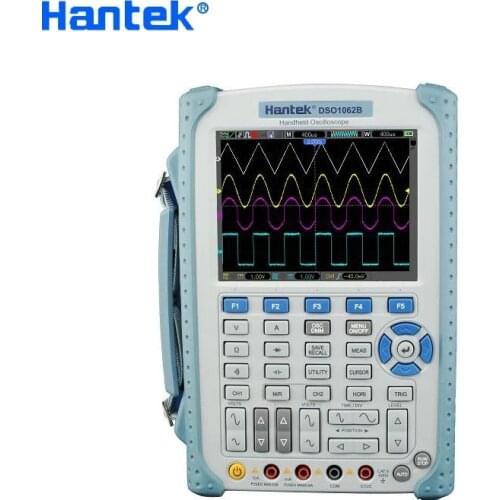 Hantek DSO1062B 2 Channels Digital Multimeter Oscilloscope 60Mhz Bandwidth LCD USB Handheld Osciloscopio 6000 Counts DMM