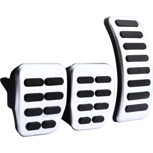 SPEEDWOW Accelerator Pedal Stainless Steel Non-Slip Brake Clutch MT/AT Pedals For Volkswagen Lavida New POLO Bora Skoda Fabia