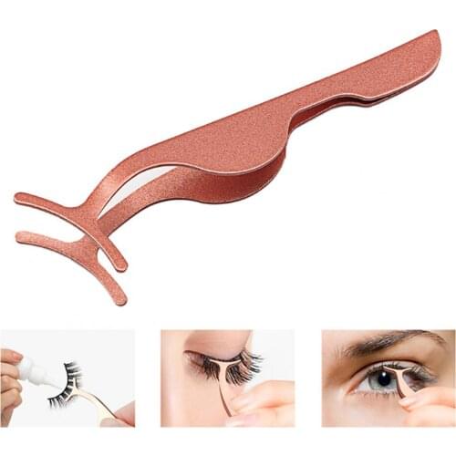 Eyelashes Tweezers High Precision Convenient Stainless Steel Faux Forceps Gentle Non-Irritating for False Eyelashes Tools