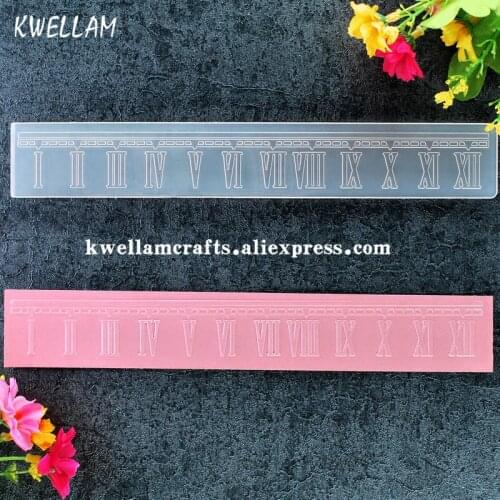 Ruler Plastic Embossing Folder For Scrapbook DIY Album Card Tool Plastic Template 21.8x3.3cm KW7102314