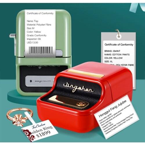 Niimbot B21 Thermal Label Printer Mini Pocket Product Name Price Tag Label Maker Handheld Portable Printer School Home Supplies
