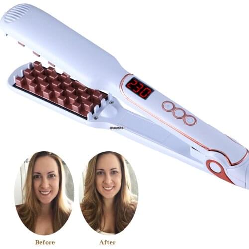 Fluffy Hair Straightener Ceramic Styling Volumizing Iron Straight Hair Flat Irons Heating MCH Fluffy Artifact Corn Perm Pliers