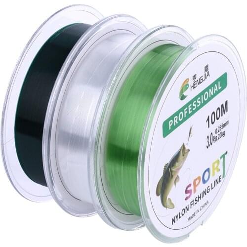 Tippet Pesca Monofilament Nylon Fishing Line 100m Japan Material Not Fishing Line Bass Carp Fish Fishing Accessories Mainline
