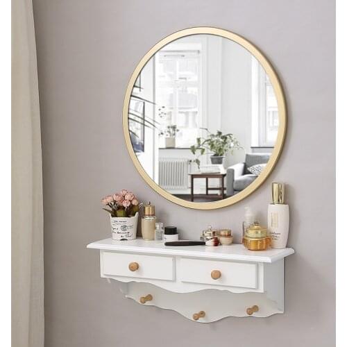 Nordic Wall-mounted Dressing Table Mirror Bedroom Mini Dressing Table Net Red Dressing Table Home Decoration Mirror