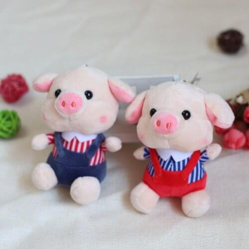 Stylish cute Exquisite strap pig With fragrance Favorite Pendant decoration 12cm plush soft doll kids christmas wedding gift