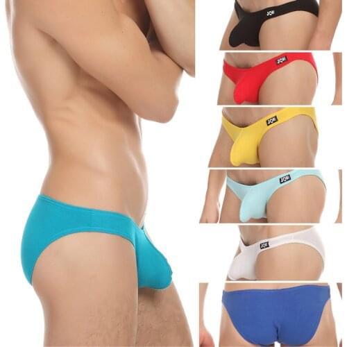 Mens Briefs JQK Lycra Cotton Sexy mens briefs Underwear Seamless Low Waist Bikinis men Underwear M L XL gay underpants