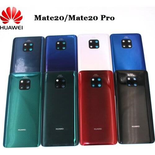 Original Huawei Mate20 Battery Back Cover Rear Door Housing Panel Case For Huawei Mate 20 Pro Replacement With Camera Frame Lens