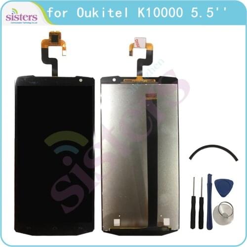 LCD Display For Oukitel K10000 LCD Screen for Oukitel K10000 Touch Screen Digitizer LCD Assembly Replacement Original 5.5'' Test
