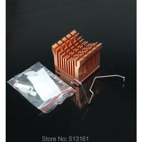 2 Pieces Aluminum Cooler Heatsink DIY Northbridge Golden Cooling Heat sinks