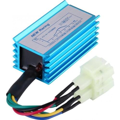 6 Pin Racing CDI with Wire for Most GY6 50-250CC ATV Scooter Moped Go Kart AC Ignition Plastic Aluminium Alloy