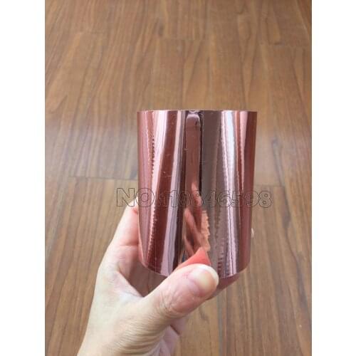 8CM Width*120M Length Rose Gold Color Hot FOil Paper for Hardness Box and Plastic Material DIY Gift or Card
