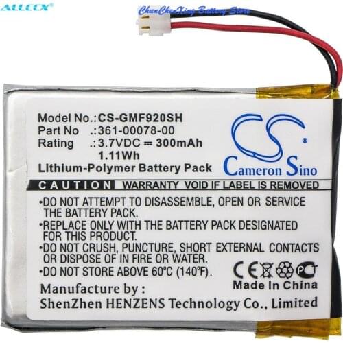 Cameron Sino 300mAh Battery 361-00078-00 for Garmin Forerunner 920XT