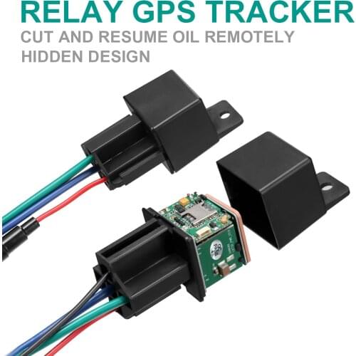 Car GPS Tracker Anti-Theft Car Alarm Relay Device GSM Locator Remote Control Monitoring Cut off oil System with Free APP