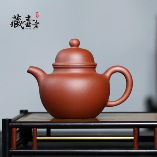 Yixing purple clay teapot: authentic raw mineral clear cement teapot, kungfu tea set, ball setting teapot