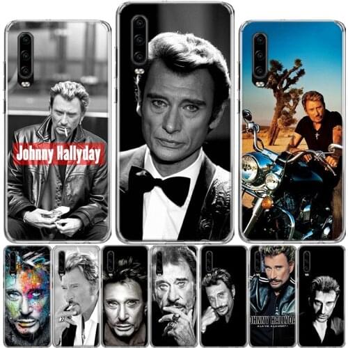 Johnny Hallyday Music Black Phone Case For Huawei P40 P30 P20 P10 Mate 10 20 30 Lite Pro P Smart Z 2018 Plus 2019 Cover Shell Co