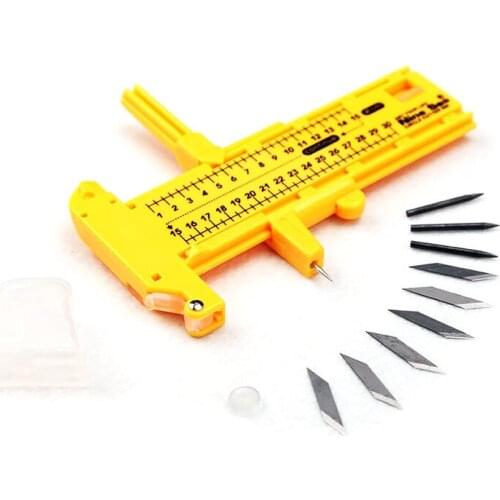 1 Pcs/ Lot Adjustable Compass Circle Cutter Diameter 1cm-30cm Paper Leather Craft Tool Blades For Cutting Rubber Paper Leather