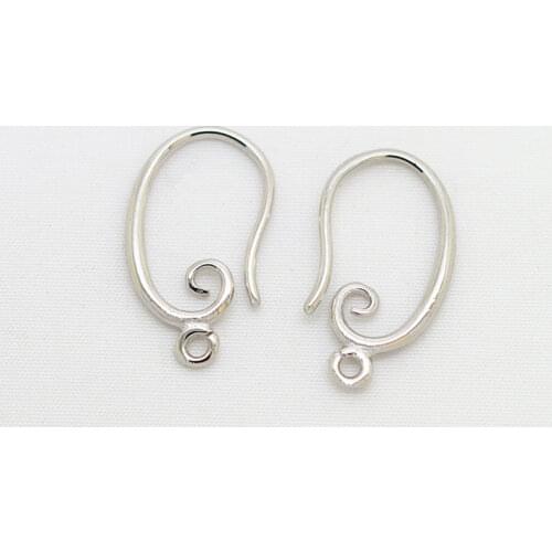HOT Wholesale 100pcs 925 Sterling Silver Hook Earring Earwire DIY Jewelry Finding Accessories