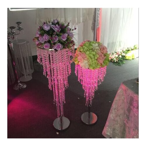 Best Romantic Acrylic Crystal Wedding Centerpiece Table Centerpiece 80 cm Tall Wedding Decor road leads for event party decora