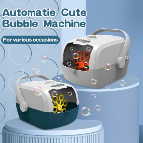 Bubble Machine Rice Cooker Shape Automatic Bubble Blower Maker for Kids Children Toddlers Outdoor Indoor Party Games Toy
