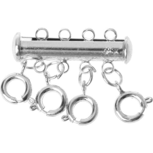 Multi Strand Clasps Lobster Clasp Necklace Magnetic Tube Lock Jewelry Connectors D5QB
