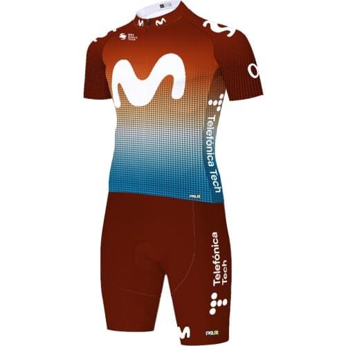 Movistar 2021 One Piece Skinsuit Roupa Ciclismo Masculino Ciclismo 자전거 져지 Велоспорт Cycling Equipment Cycling Jersey