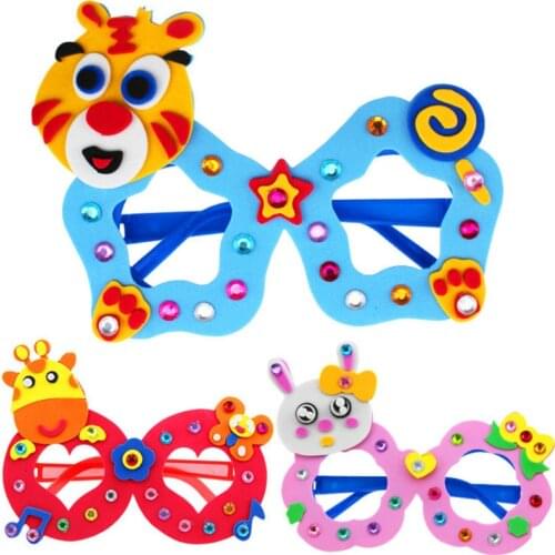 New DIY 3D EVA Foam Craft Sticker Handmade Sunglasses Learning Kids Kindergarten Educative Games New Toys 2019