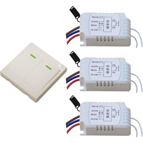 AC 220V Remote Controller Wireless Remote Switch RF RC Wireless Radio Switch Manual Remote Switch Wall Transmitter