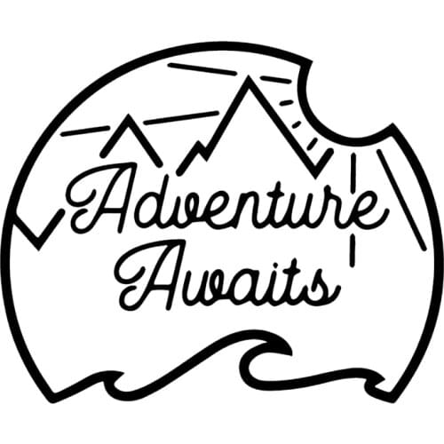 S50701# Various Sizes/Colors Car Stickers Vinyl Decal Adventure Awaits Motorcycle Decorative Accessories Creative