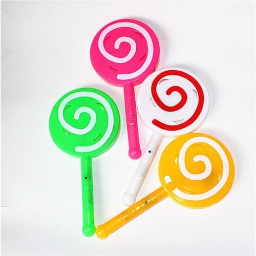 Shining Bell lollipop Flash childrens toys baby hand rattle magic wand night market stall supply wholesale
