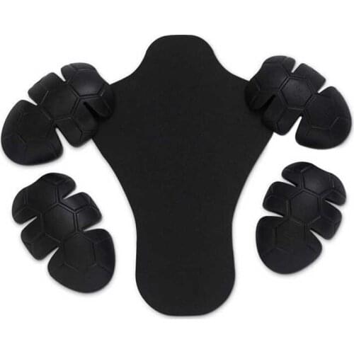 2019 CE Certification Universal Motorcycle jacket gear removable internal Soft plastic Shoulders Elbow pads Bubble back support