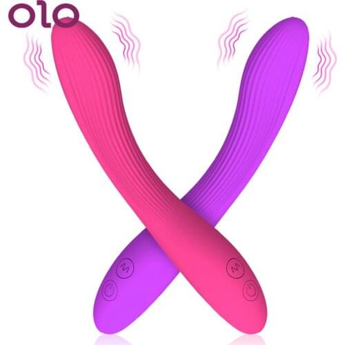 Magic Wand Flexible Silicone Female Masturbator Clitoris Stimulator Lesbian 7 Modes Ripples Vibrator Sex Toys for Women