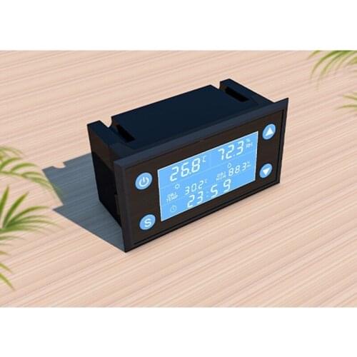 AC 110V-220V Temperature Humidity Controller Timer SHT20 Sensor Thermostat LCD 19QB