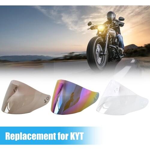 Motorcycle Anti-UV Anti-Scratch Wind Shield Helmet Lens Visor Replacement for Moto Helmet KYT