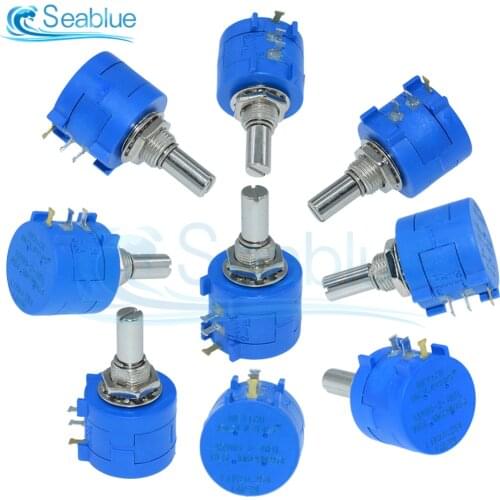 1Pcs 3590S Series Potentiometer 500 1K 2K 5K 10K 20K 50K 100K ohm 3590S-2-103L 3590S 101 102 103 104 201 202 203 501 502 503