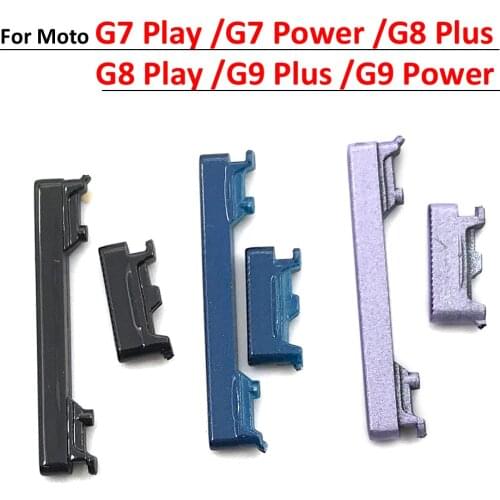 10Pcs/Lot,For Moto G7 Power G9 Power G8 Plus G9 Plus G7 Play G8 Play G8 Power Lite Side Power Key +Volume Button