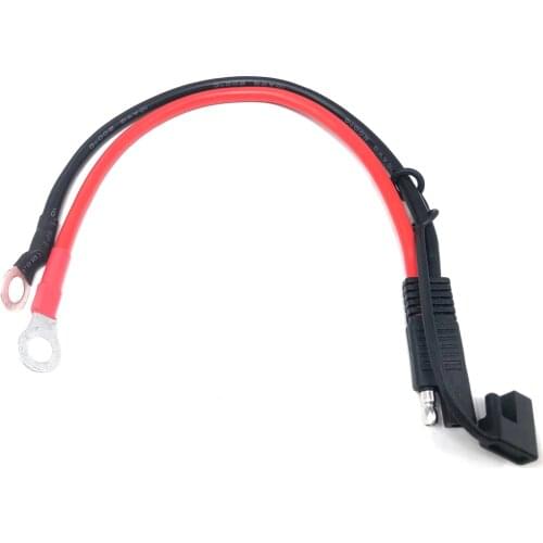 10AWG 30CM SAE To O Ring Terminal Harness 2 Pin Quick Disconnect Plug SAE Connection Motorcycle, Car, Tractor -60 - 200 Celsius