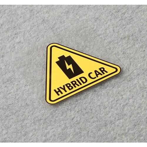 2x Car Styling Vinyl Warning Pure Electric HYBRIDE CAR New Energy Auto Window Body Tail Sticker Decals