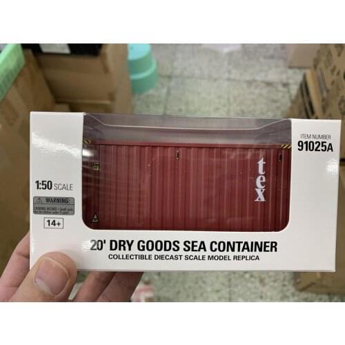 20' Dry Goods Sea Container Plastic Model 1:50 Scale By Diecast Masters 91025A
