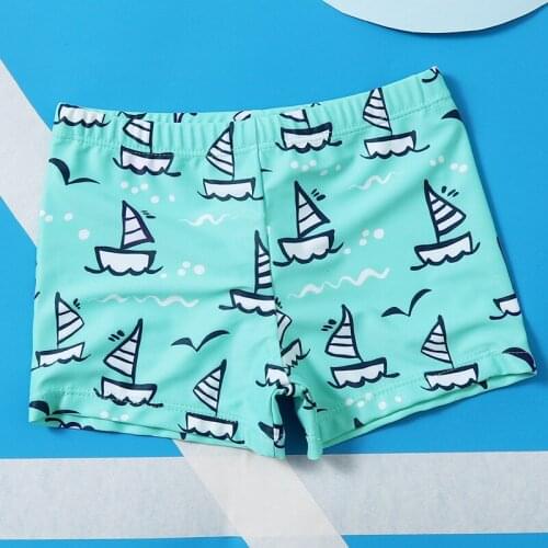 2021 new European and American swimming trunks boys swimwear cartoon pattern swimming trunks XYY-157