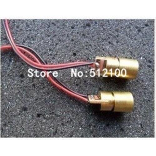 50pcs 5mW 5V Laser Head Laser Diode Spot Copper Semiconductor Laser Tube 6MM Outer Diameter Wavelength: 650NM