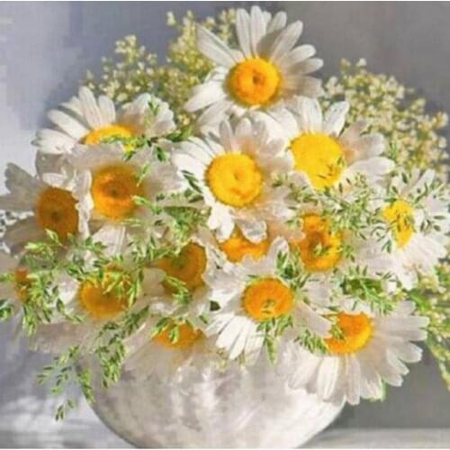 5D DIY Diamond Painting Flower Arrangement Flower Vase Diamond Embroidery Diamond Paintings ronde steentjes Animals Home Decor