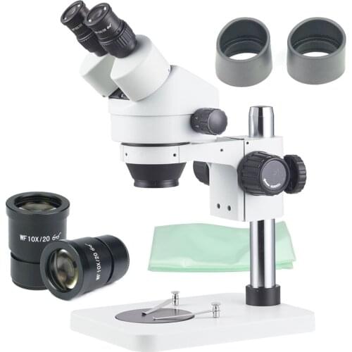 Professional Industry Soldering Binocular Head Zoom Stereo Microscope Electronics Repairing Watch Mobile Phone Tool 7X-45X