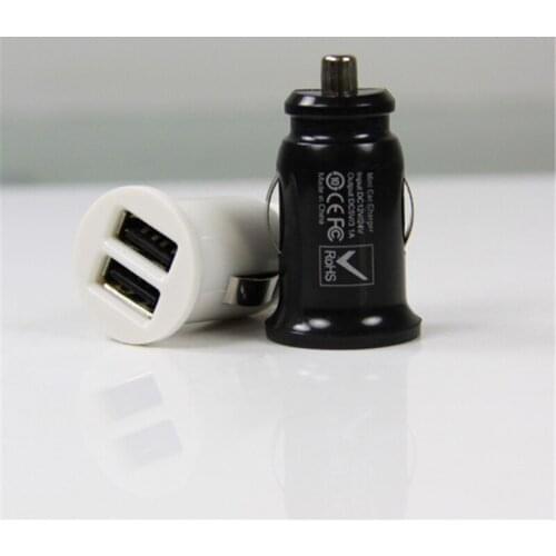 Supercharger Mini 3.1A Dual USB Car Charger For Mobile Phone Tablet GPS Portable Phone Charger for iPhone Samsung Adapter Plug